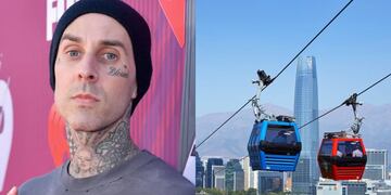 Travis Barker recorrió Santiago tras su presentación de Blink 182