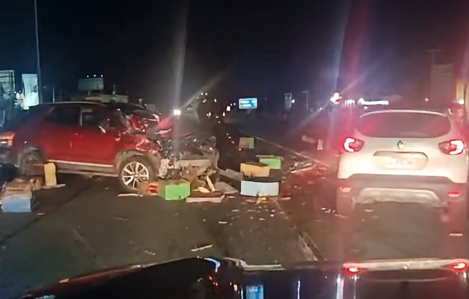 Accidente protagonizado por el excarabinero Patricio Maturana en Curicó. (Foto: Rutas, Emergencias y Más)