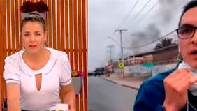 "Me dicen que vienen para acá... Nos están tirando piedras...": el video del corresponsal de La Red huyendo frente a manifestación en Antofagasta
