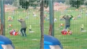 “¿Se puede amar tanto?”: el emotivo video de un hombre bailando una “cueca al cielo” en un cementerio se volvió viral