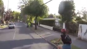 Revelan impactante video de atropello tras acoso callejero a una ciclista