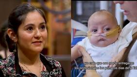 La historia de la ex concursante de MasterChef y su hijo de cuatro meses que es tratado en la Teletón