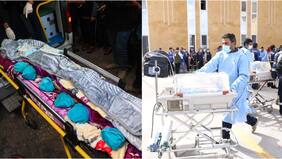 Emotivas fotos del complejo traslado de bebés en Gaza: fueron evacuados a hospital en Egipto