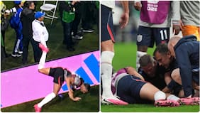 La lesión más insólita del Mundial: figura de Inglaterra sufrió aparatosa caída y se perderá el resto del certamen