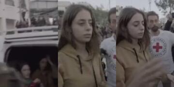 Publican registro del momento exacto en que Mia Schem es liberada en Gaza