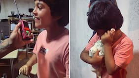 Niño pidió una gallina para Navidad y su reacción se hizo viral: Habló hasta con el Viejito Pascuero