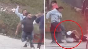 Imágenes sensibles: choque en Reñaca desata brutal pelea con martillo y extintor que incluyó cobarde patada en la cabeza