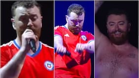 “¡Sacó los pasos prohibidos!”: Sam Smith dejó la tole tole en Lollapalooza bailando con la camiseta chilena
