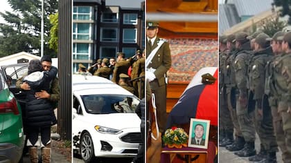 Imágenes conmovedoras: Con profundo pesar Puerto Varas despide al carabinero Javier Figueroa, asesinado por desconocidos