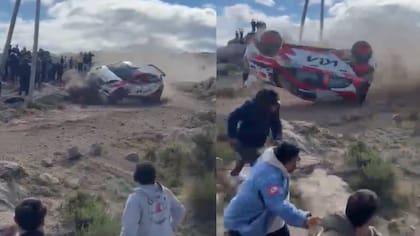 Impactantes imágenes: una persona falleció en rally de Córdoba tras volcamiento de un auto
