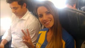 Lucila Vit fue la "infiltrada" en el avión de los cruzados