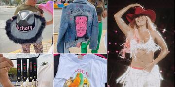 Karol G quedó loca con la mercadería con su imagen que venden en el Estadio Nacional