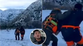 Imágenes sensibles: se viraliza registro de hombre encontrado en Cajón del Maipo y llama la atención por complejo estado