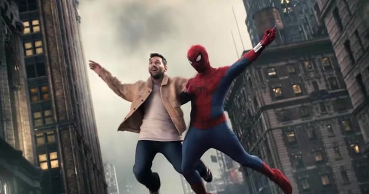 Spider-Man and Lionel Messi join in a promotional video by the World Cup - The Fourth