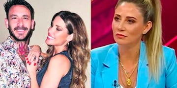 Mauricio Pinilla y Gala Caldirola en una foto de archivo. Gissella Gallardo en un pantallazo de archivo.