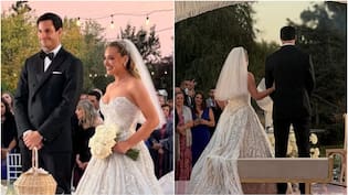 Daniela Nicolás se casó con su pareja, Matías Delgado: los registros de la elegante ceremonia