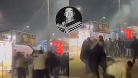 El Guatón Loyola les dio el kizazo desde el cielo: registran brutal pelea en el primer día de fondas en Coronel