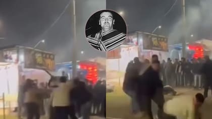 El Guatón Loyola les dio el kizazo desde el cielo: registran brutal pelea en el primer día de fondas en Coronel
