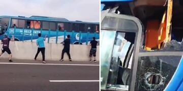 Bus hinchas San Marcos de Arica