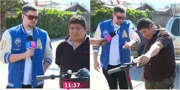 Hernán Calderón regaló scooter a hombre asaltado