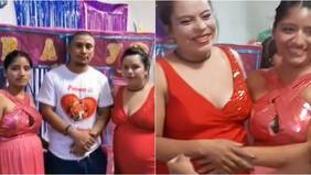 Dos mujeres, un camino: la historia viral del baby shower de un exconvicto con sus dos esposas