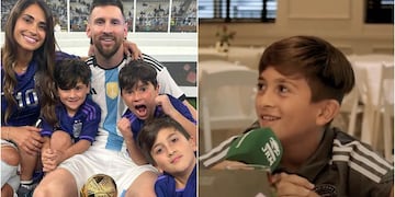 Hijo mayor de Messi dio su primera entrevista como futbolista y contó qué camiseta sueña defender
