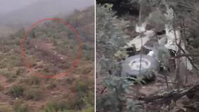 Impactantes imágenes: videos muestran el momento en que encuentran la avioneta accidentada en Curacaví