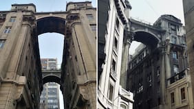 El icónico departamento con terraza-puente de casi 100 años que arriendan en el centro de Santiago