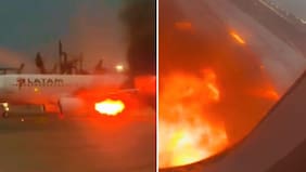 Terror a bordo por repentino fuego: Avión LATAM comenzó a incendiarse justo antes del despegue
