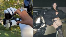 Kim Kardashian mostró a su “nuevo amigo”, el robot Optimus de Tesla: compartió llamativa sesión de fotos