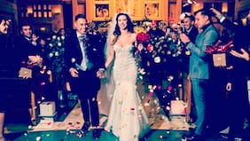 Los videos del matrimonio por la Iglesia de Edu Vargas y la guapa brasileña Daniela Colett