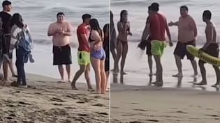 Insólito video: familiares llenan de insultos a salvavidas que rescató a uno de ellos y se filtra motivo del enojo