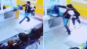 No le importó su guagua, ni las cámaras: revelan video de impactante agresión a funcionaria de Cesfam