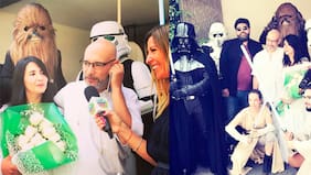 Salfate se casó junto a Darth Vader