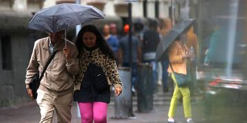 Lluvia en Santiago 31/12/2022