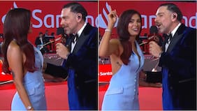 José Antonio Neme le entregó especial consejo a Cony Capelli en la alfombra roja de la Gala de Viña 2026