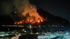 Incendio forestal afecta el cerro San Cristóbal: Realizan evacuación del zoológico