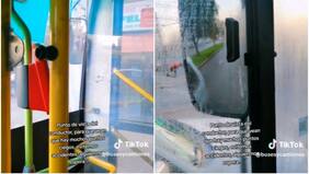 “Evitemos accidentes, alguien nos espera…”: chofer de bus RED muestra los puntos ciegos que sufre al conducir