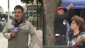 Lanzaron fuegos artificiales: comerciantes ambulantes amedrentaron a periodista del matinal de Mega