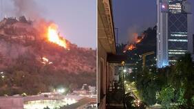 Alerta por incendio en Cerro San Cristóbal: hay varios focos fuera de control