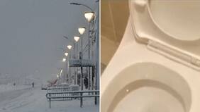 “Se congeló hasta el water”: Increíble video evidencia el frío extremo e histórico en Punta Arenas