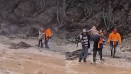 “Dios es grande”: el rescate de mujer que estaba desaparecida en región de Atacama tras fuertes lluvias