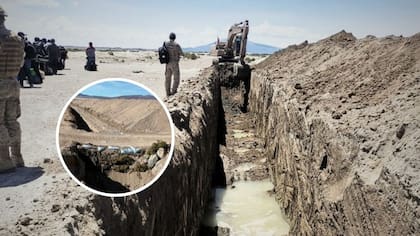 Instalaron un puente para burlar la zanja en la frontera norte: insólito detalle llamó la atención