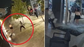 Imágenes sensibles: miembros del Tren de Aragua atacan a sujeto que caminaba con la polola y lo matan en conserjería
