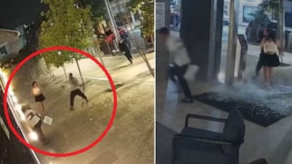 Imágenes sensibles: miembros del Tren de Aragua atacan a sujeto que caminaba con la polola y lo matan en conserjería