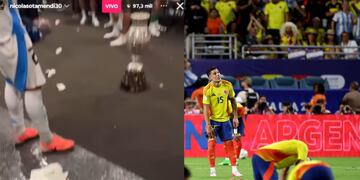 “Te vas para Colombia con el cu... roto”: jugadores argentinos se burlaron de los colombianos tras final
