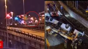 Tragedia en Venecia: bus cayó diez metros desde un puente y dejó 21 muertos