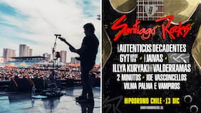 Santiago Rocks 2026 confirma su regreso para diciembre: Los Auténticos Decadentes, Illya Kuryaki, Los Jaivas y Vilma Palma lideran el cartel