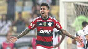 Erick Pulgar le dio la victoria al Flamengo al anotarle un golazo al Santos: se llenó de elogios