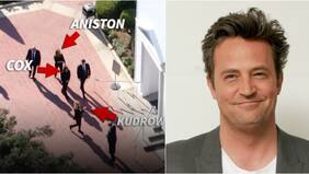 Publican imágenes del funeral de Matthew Perry: sus compañeros de “Friends” estuvieron presentes